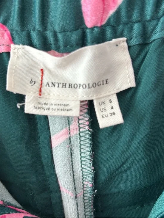 Anthropologie Breezy Floral Tropical Printed Wide Leg Trousers Size 4 - Picture 9 of 10